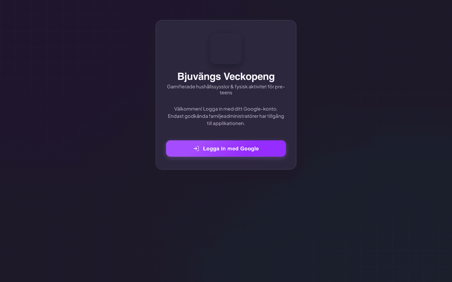 Veckopeng live system interface